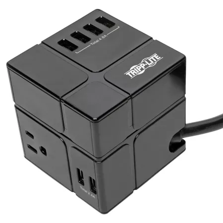 Tripp Lite 3 Outlets 6 USB Ports Protect it! Power Cube Surge Protector Surge Protectors