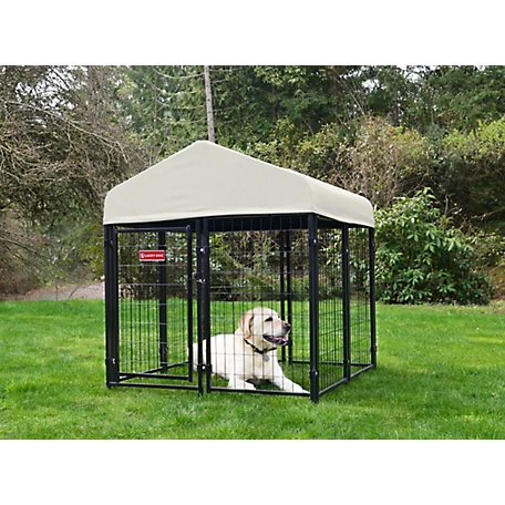 Lucky Dog 52 in. x 4 ft. x 4 ft. STAY Series Studio Jr. Dog Kennel, Khaki Cover