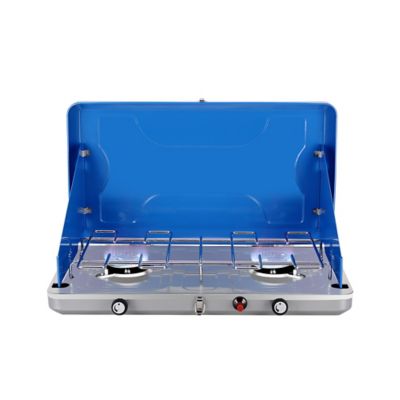 Camplux 2-Burner Propane Gas Portable Camping Stove, 20,000 BTU