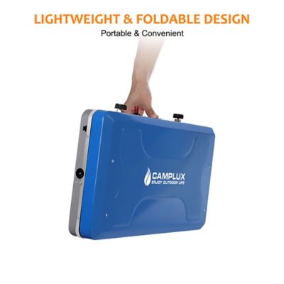 Image showing  2-Burner Propane Gas Portable Camping Stove, 20,000 BTU