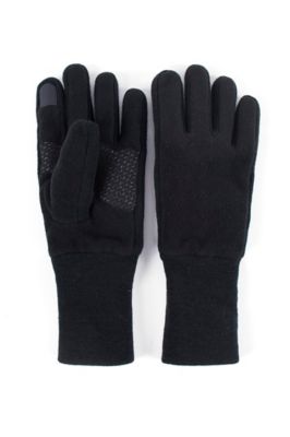 Heat Holders Men's Oxford Smart Fleece Gloves, 1 Pair, Black