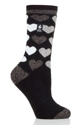 Heat Holders Women's Jennifer Lite Jacquard Heart Crew Socks wonderful socks