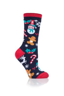 Heat Holders Women's Carol Lite Christmas Crew Socks, HH1W05409