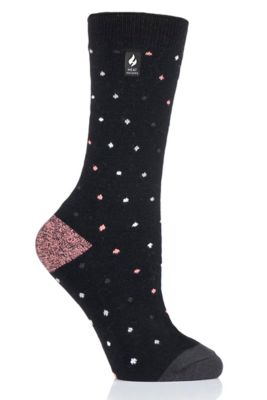 Heat Holders Women's Berry Ultra Lite Spots Crew Socks, HH2W04846