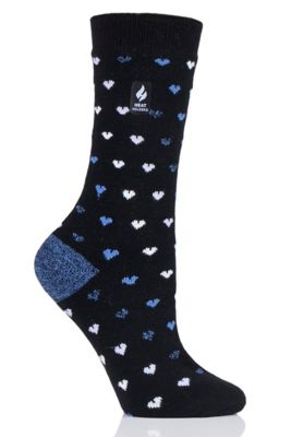 Heat Holders Women's Orchid Ultra Lite Hearts Crew Socks