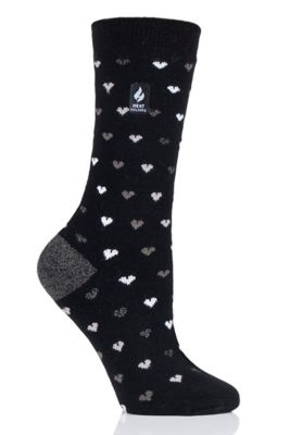 Heat Holders Women's Orchid Ultra Lite Hearts Crew Socks