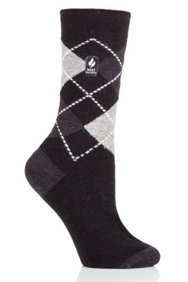 Heat Holders Women's Delilah Ultra Lite Argyle Crew Socks