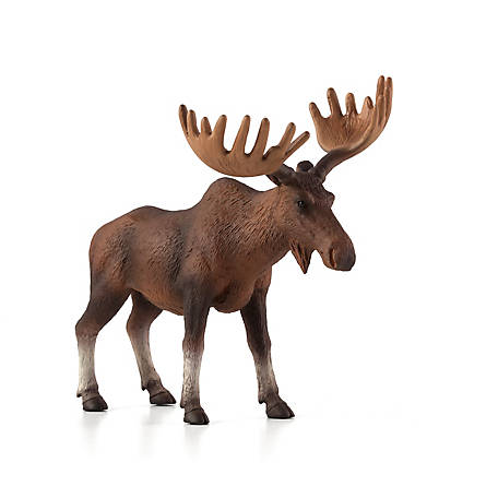 PVC European Elk Deer Model Animal Toy Figure Kids Educational Desk Deocr Gifts 