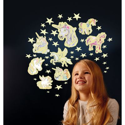 Image showing  The Original Glow Stars Glow-in-the-Dark Unicorns and Glitter Stars Set