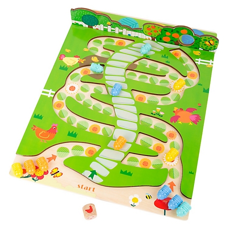 Legler Small Foot Wooden Toys 2-in-1 Ludo and Snakes and Ladders Game Set