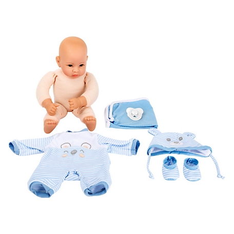 Legler Small Foot Toys Baby Doll Complete Playset, Lukas