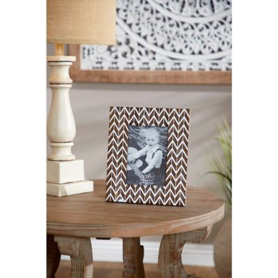 Harper & Willow Brown Wood Modern Photo Frames, 9 in. x 10 in., Set of 2, 42986