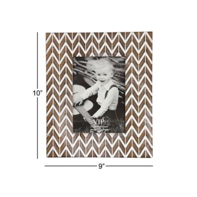 Image showing  Brown Wood Modern Photo Frames, 9 in. x 10 in., Set of 2, 42986