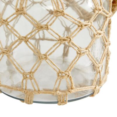 Image showing 5 th Harper & Willow 9 in. Glass Coastal Lantern, Brown