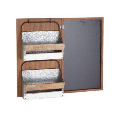 Image showing  Brown Wood Farmhouse Magazine Rack Holder, 23 in. x 28 in. x 6 in., 42882