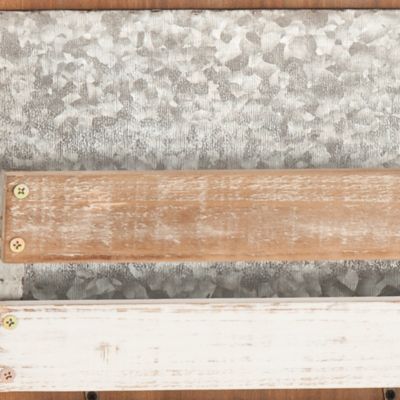 Image showing  Brown Wood Farmhouse Magazine Rack Holder, 23 in. x 28 in. x 6 in., 42882