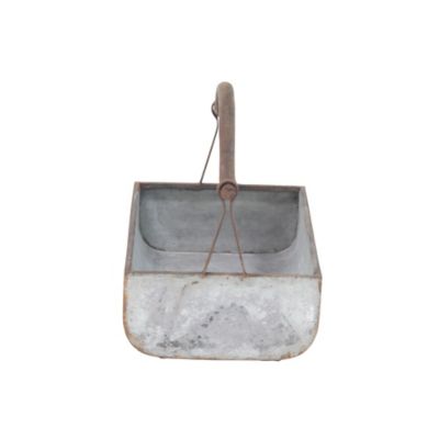 Image showing  Iron Farmhouse Planter Set, 16 in., 18 in., Grey, 2-Pack