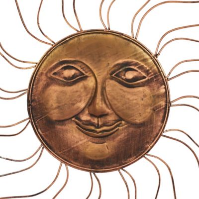 Image showing  Copper Metal Eclectic Outdoor Wall Decor, 30 in. x 30 in.