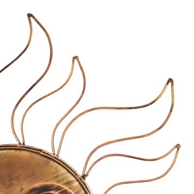 Image showing  Copper Metal Eclectic Outdoor Wall Decor, 30 in. x 30 in.