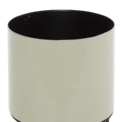 Image showing  Gray Metal Indoor Outdoor Planter with Removable Black Stand Set of 3 10 in., 13 in., 14 in.H