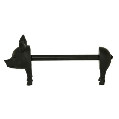 Image showing  Black Polystone Farmhouse Paper Towel Holder, 16 in. x 8 in.
