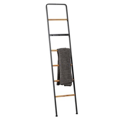 Image showing  15 in. x 1 in. x 72 in. 6-Rack Metal Ladder, Black