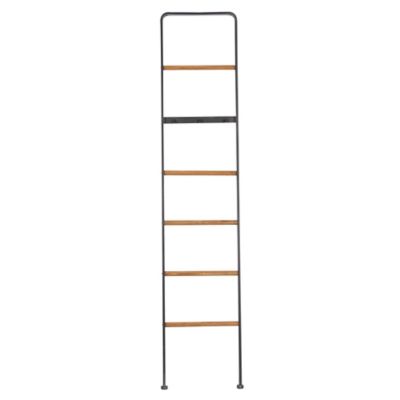 Image showing  15 in. x 1 in. x 72 in. 6-Rack Metal Ladder, Black