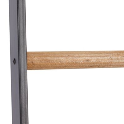 Image showing  15 in. x 1 in. x 72 in. 6-Rack Metal Ladder, Black