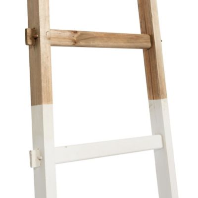 Image showing  2 pc. Ladder Rack Set, Brown/White