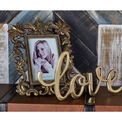 Harper & Willow Assorted Polystone Traditional Photo Frame Set, 11 in., 10 in., 9 in., White, 3 pc.