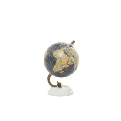 Image showing  Marble Globe, 5 in. x 5 in. x 8 in., Black