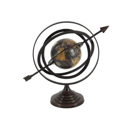 Image showing  Black Aluminum Industrial Globe, 17 in. x 19 in. x 12 in.