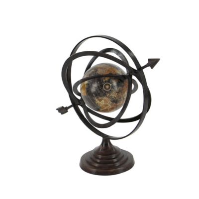 Image showing  Black Aluminum Industrial Globe, 17 in. x 19 in. x 12 in.