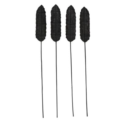 Image showing  78 in. Dried Black Bamboo Natural Foliage Plants, 4 pc.