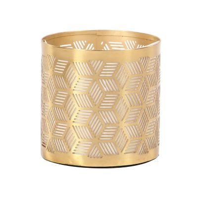 Image showing  Iron Glam Pencil Holder, Gold, 4 in. x 4 in. x 4 in.