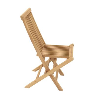 Image showing  5 pc. Teak Traditional Outdoor Dining Set, 42 in. x 42 in. x 30 in., Brown