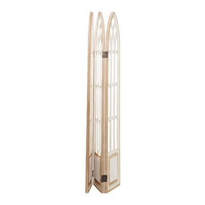Image showing  Wooden Farmhouse Room Divider Screen, 72 in. x 48 in., White