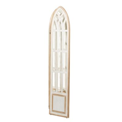 Image showing  Wooden Farmhouse Room Divider Screen, 72 in. x 48 in., White