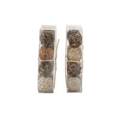 Image showing  Dried Flowers Natural Orbs and Vase Filler, 10 in. x 7 in., 2 pc.