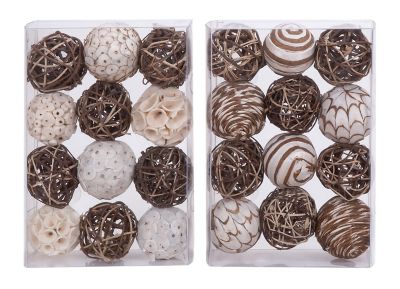 Image showing  Dried Flowers Natural Orbs and Vase Filler, 10 in. x 7 in., 2 pc.