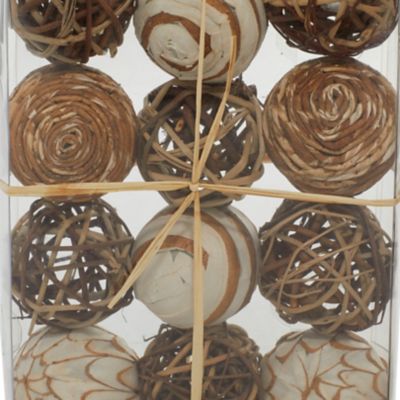 Image showing  Dried Flowers Natural Orbs and Vase Filler, 10 in. x 7 in., 2 pc.