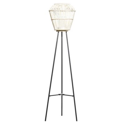 Image showing  White Metal Natural Lantern, 55 in. x 13 in. x 13 in.