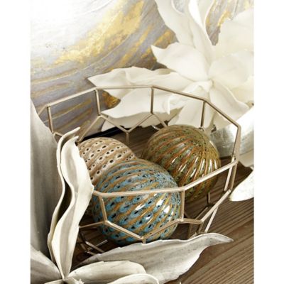 Harper & Willow Ceramic Traditional Orbs, 4 in., Multicolor, 4 pc.
