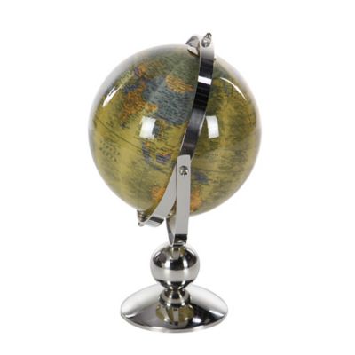 Image showing  Stainless Steel Globe, 10 in. x 7 in. x 11 in., Silver