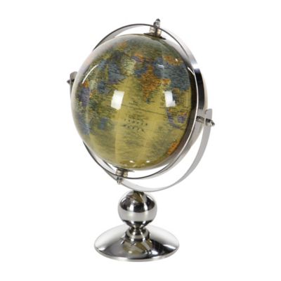 Image showing  Stainless Steel Globe, 10 in. x 7 in. x 11 in., Silver