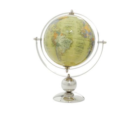 Image showing  Stainless Steel Globe, 10 in. x 7 in. x 11 in., Silver