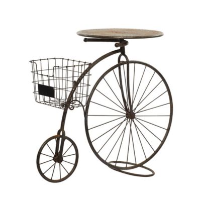 Image showing  Brown Metal Farmhouse Plantstand, 36" x 18" x 30"