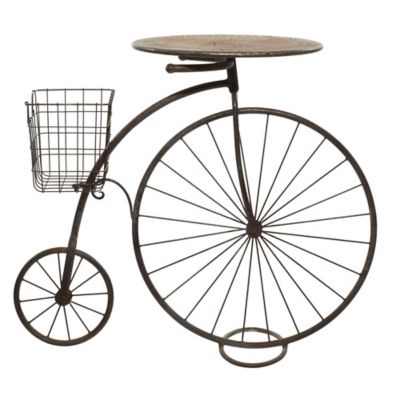 Image showing  Brown Metal Farmhouse Plantstand, 36" x 18" x 30"