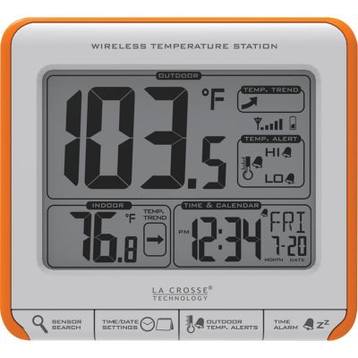 LA CROSSE Technology WirelessThermometer Indoor Outdoor Weather Station