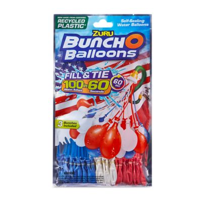 Image showing  Zuru Bob Rapid Filled Balloons, Red/White/Navy